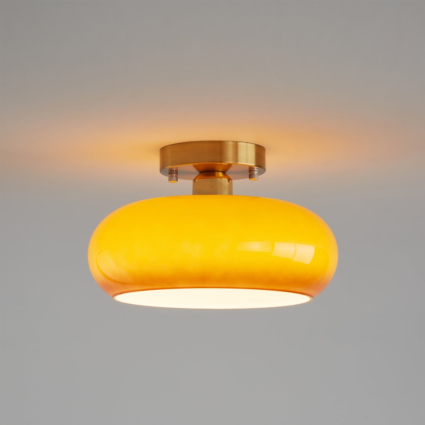 Plafonnier Élégant en Verre | Éclairage Intime et Ambiance Cosy