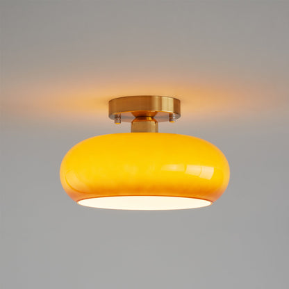 Plafonnier Élégant en Verre | Éclairage Intime et Ambiance Cosy