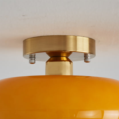 Plafonnier Élégant en Verre | Éclairage Intime et Ambiance Cosy