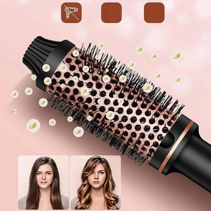 Brosse à Friser Chauffante | Coiffage Sûr et Sans Effort