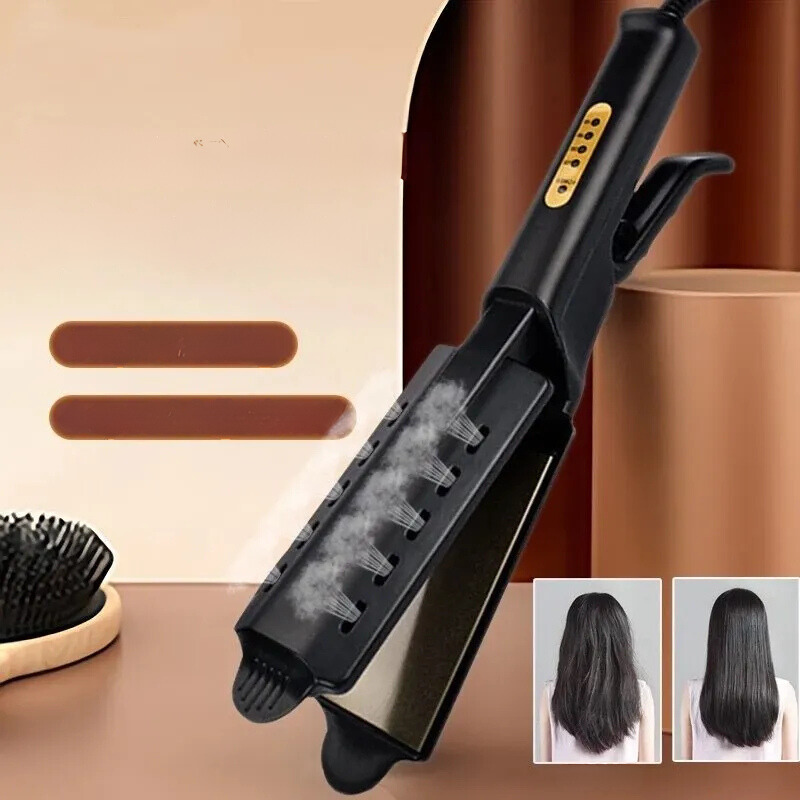 Lisseur de Cheveux à Vapeur | Coiffage 2-en-1 Sans Frisottis