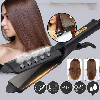 Lisseur de Cheveux à Vapeur | Coiffage 2-en-1 Sans Frisottis