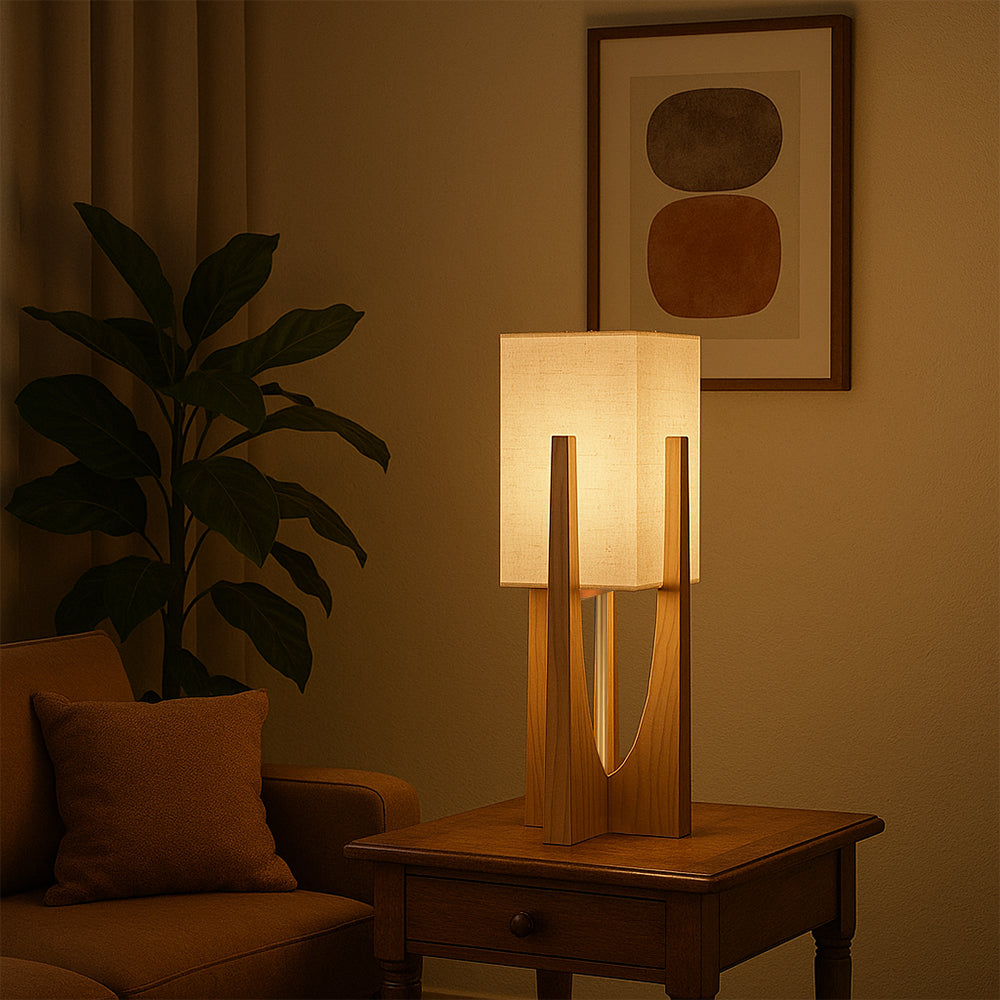 Lampe sur Pied Wabi Sabi Japonaise | Élégance Naturelle et Atmosphère Chaleureuse