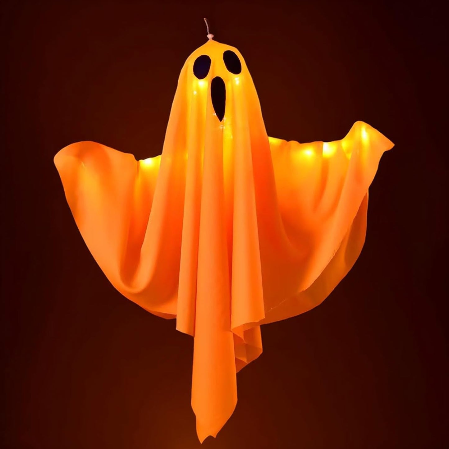 Lumières Fantômes en Tissu pour Halloween | Décorations Effrayantes et Lumineuses