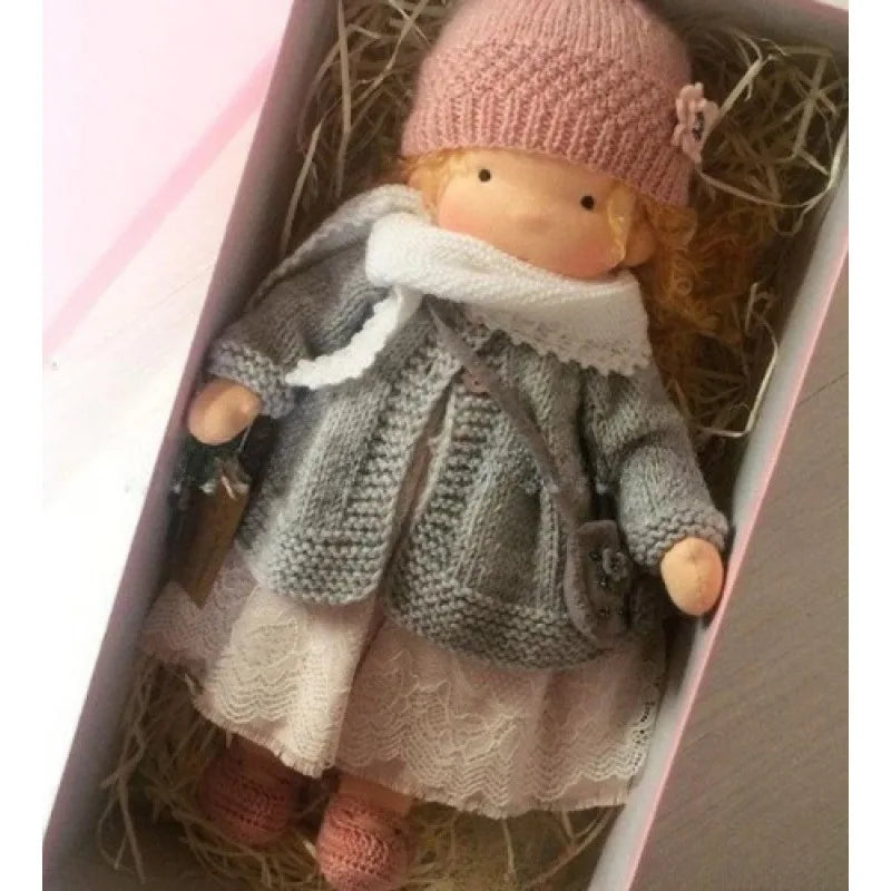 Poupée en Coton Doux Fait Main | Cadeau Kawaii dans Boîte en Tissu