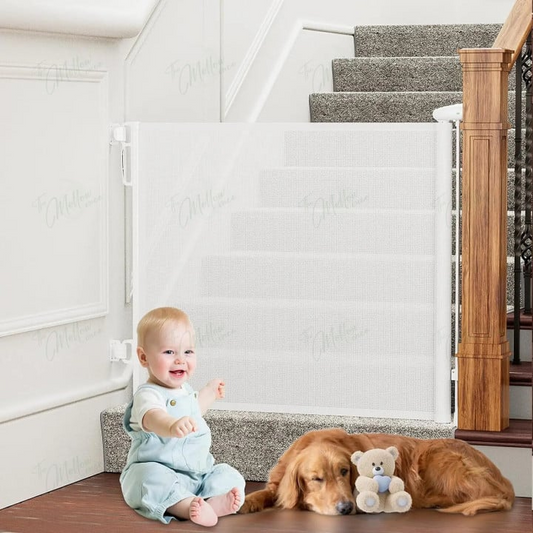 Barrière de Sécurité Rétractable | Protection Élégante pour Enfants et Animaux