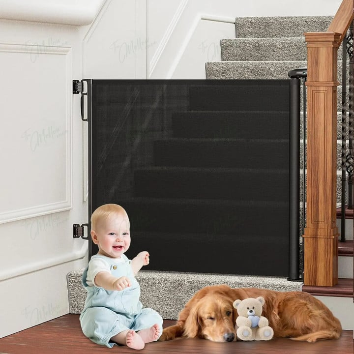 Barrière de Sécurité Rétractable | Protection Élégante pour Enfants et Animaux