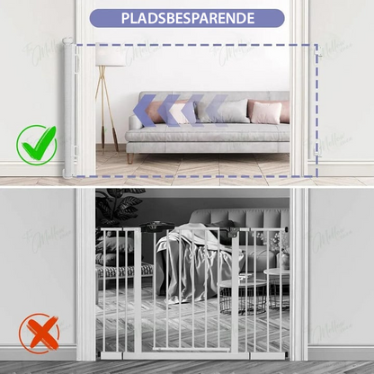 Barrière de Sécurité Rétractable | Protection Élégante pour Enfants et Animaux