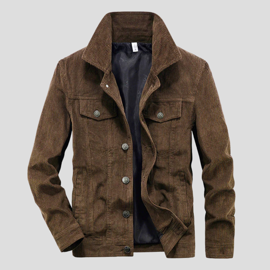 Veste en Velours Côtelé pour Homme | Coupe Slim et Style Élégant