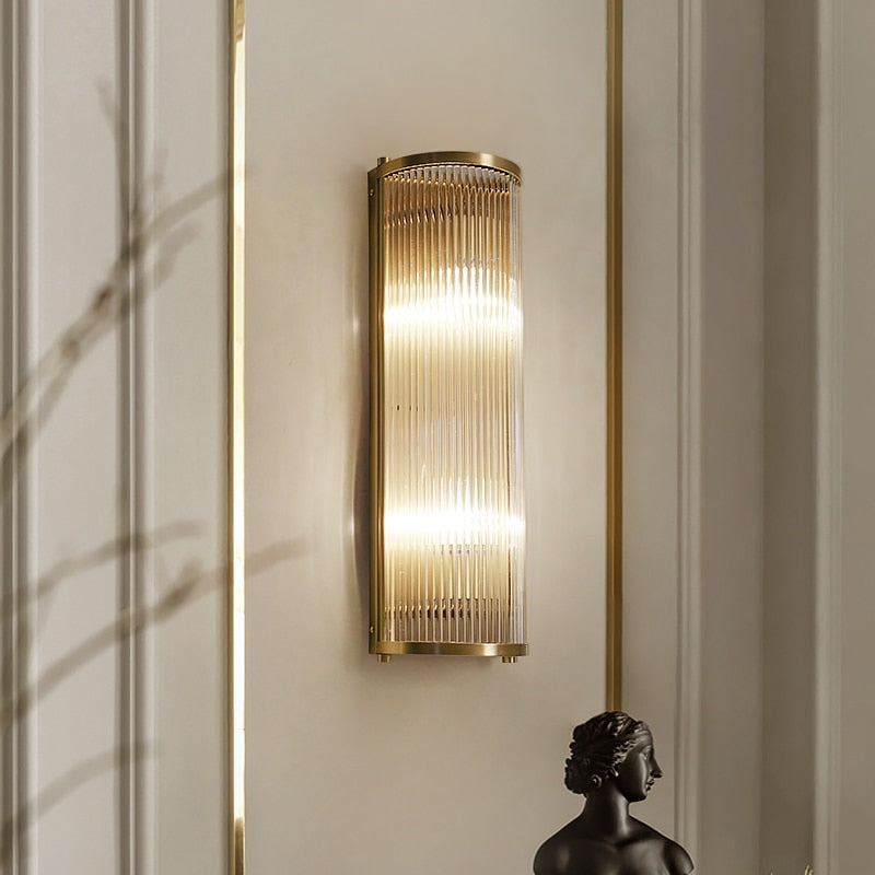 Lampe Murale en Cuivre Élégante | Éclairage Luxueux et Fonctionnel
