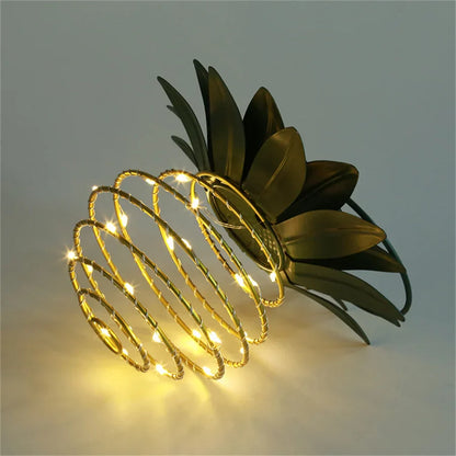 Lumière Solaire Ananas | Lampe Étanche avec Contrôle Intelligent