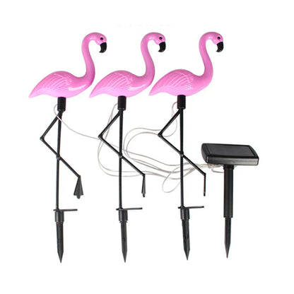 Lumière Solaire Flamant Rose | Décoration Écologique pour Jardin