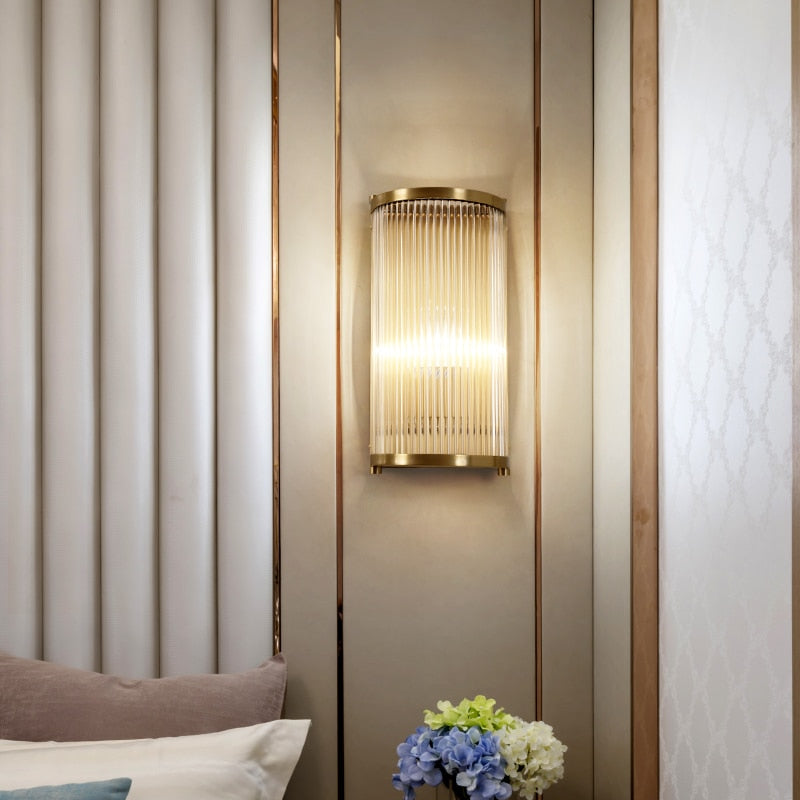 Lampe Murale en Cuivre Élégante | Éclairage Luxueux et Fonctionnel