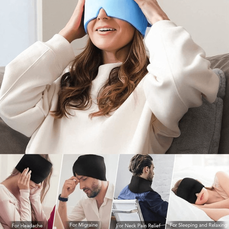 Masque de Relaxation pour Maux de Tête | Soulagement Rapide à Chaud ou Froid