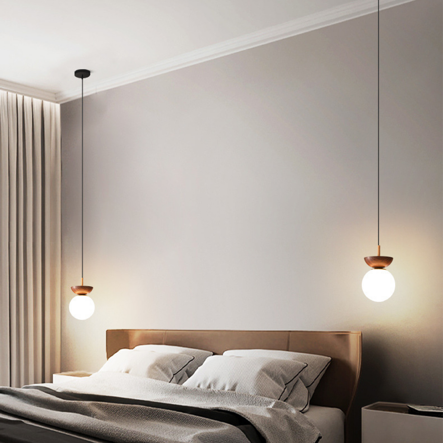 Lampe Suspendue Japonaise Nordique | Design Épuré et Atmosphère Apaisante