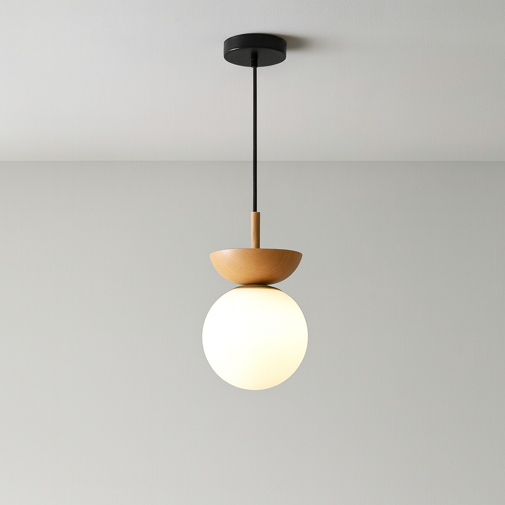 Lampe Suspendue Japonaise Nordique | Design Épuré et Atmosphère Apaisante