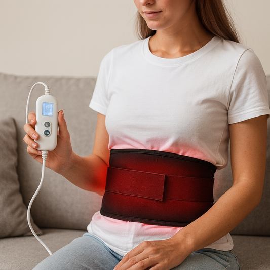 Ceinture Lombaire Chauffante Infrarouge | Soutien Ajustable et Confort Optimal