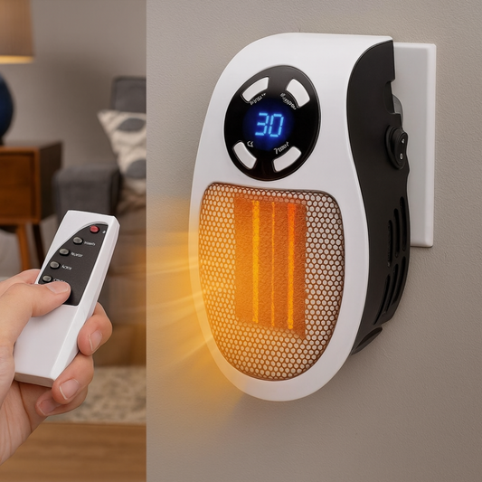 Chauffage Électrique Mural Compact | Télécommande et Économie d'Énergie