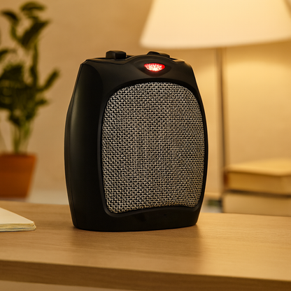 Chauffage d'appoint céramique électrique | Compact et sécurisé avec thermostat