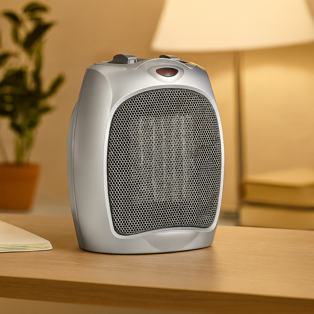 Chauffage d'appoint céramique électrique | Compact et sécurisé avec thermostat