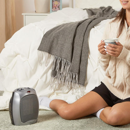 Chauffage d'appoint céramique électrique | Compact et sécurisé avec thermostat