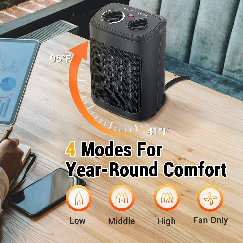 Radiateur Électrique Portable | Chauffage Rapide et Sécurisé pour Intérieur
