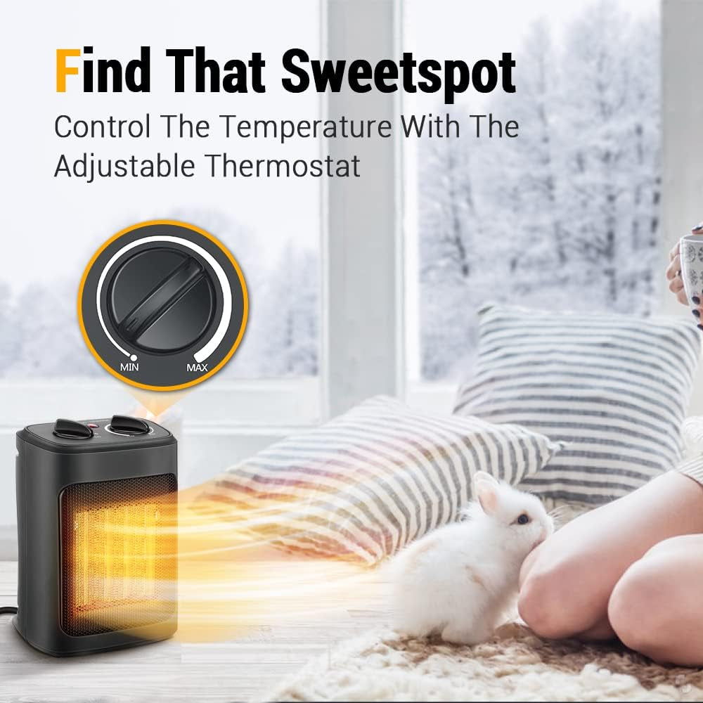 Radiateur Électrique Portable | Chauffage Rapide et Sécurisé pour Intérieur