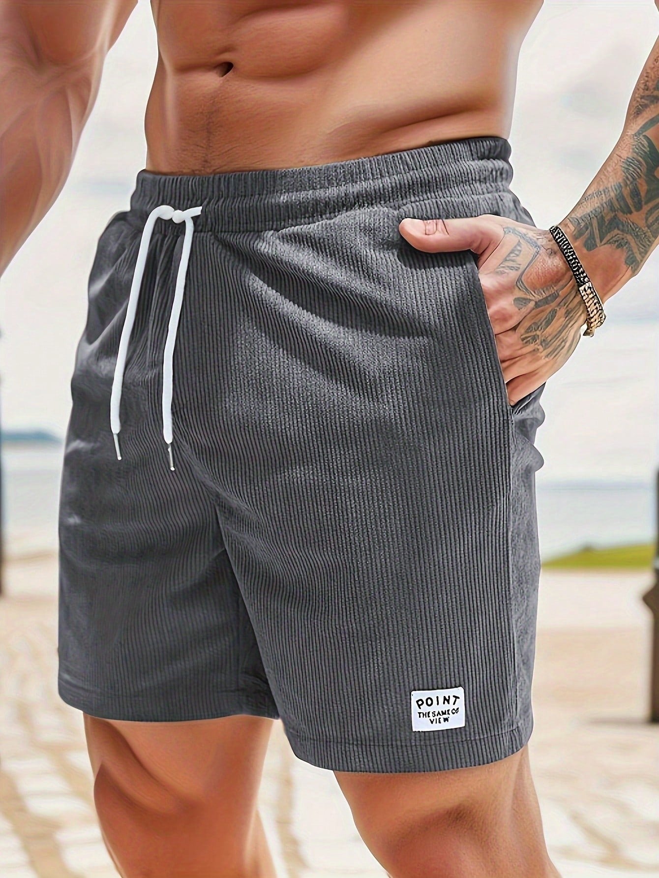 Shorts en Velours Côtelé Élastique | Confort et Style Intemporel