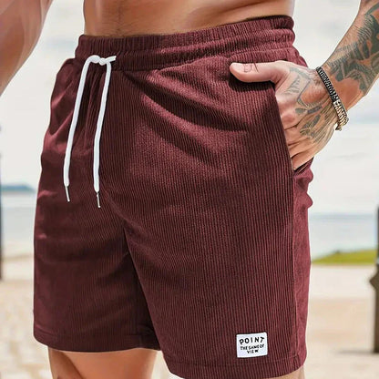 Shorts en Velours Côtelé Élastique | Confort et Style Intemporel
