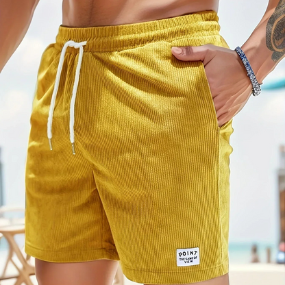 Shorts en Velours Côtelé Élastique | Confort et Style Intemporel