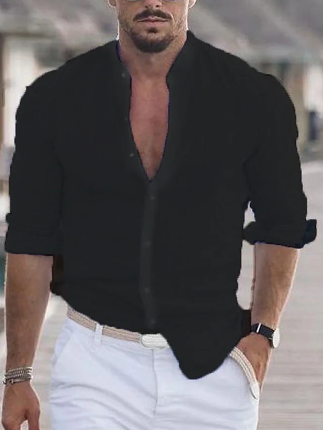 Chemise Élégante à Manches Longues | Coupe Ajustée et Confort Quotidien