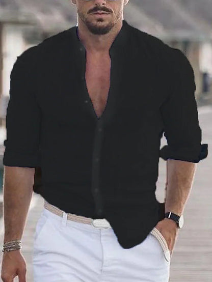Chemise Élégante à Manches Longues | Coupe Ajustée et Confort Quotidien