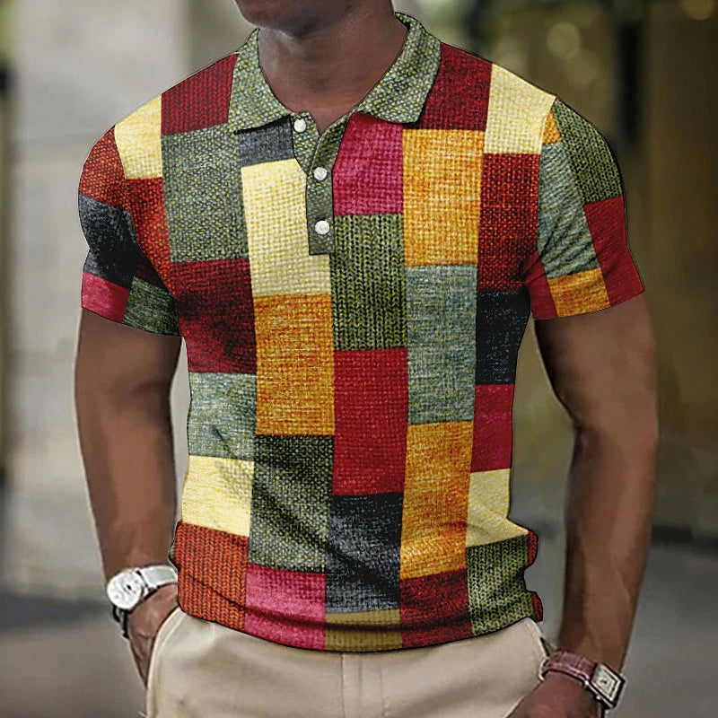 Polo Multicolore à Manches Courtes | Confort Léger et Style Élégant