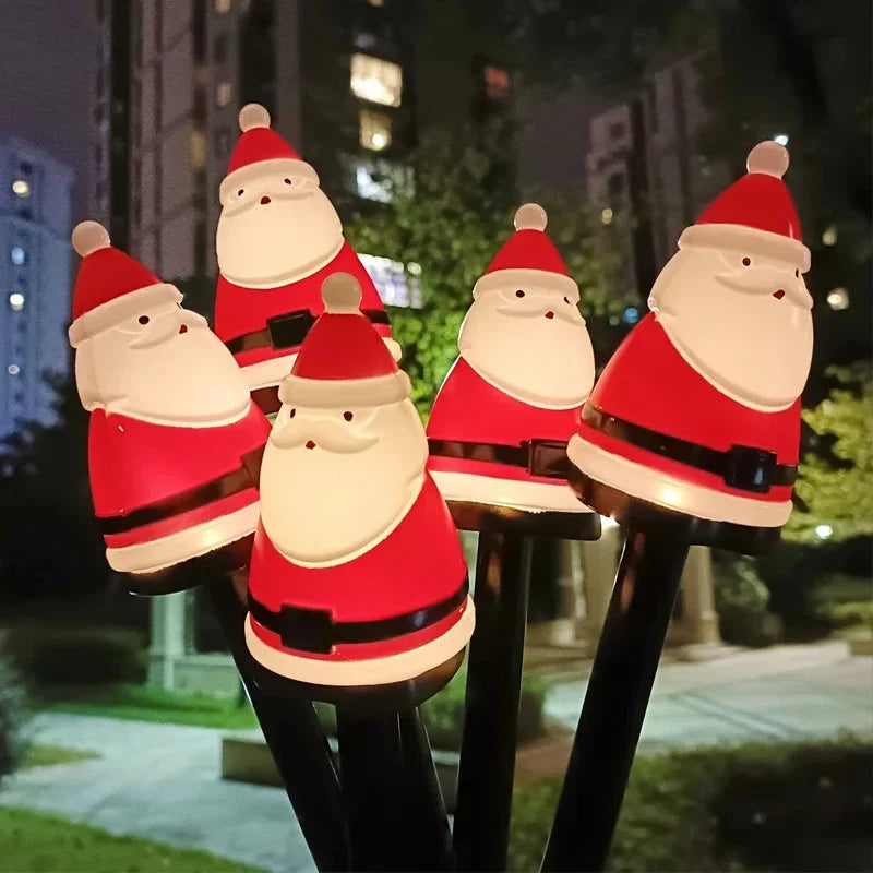 Lampes de Jardin Solaires Noël | Design Festif et Écologique