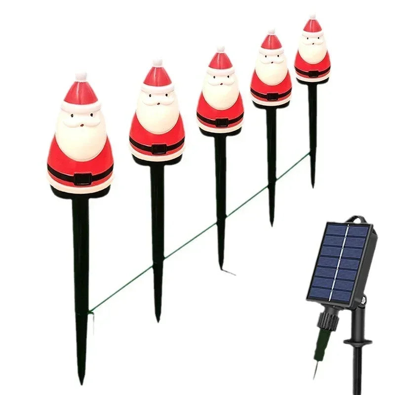 Lampes de Jardin Solaires Noël | Design Festif et Écologique