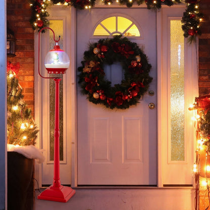 Lanterne de Noël Décorative 68 Pouces | Animée par le Son avec Scène Magique