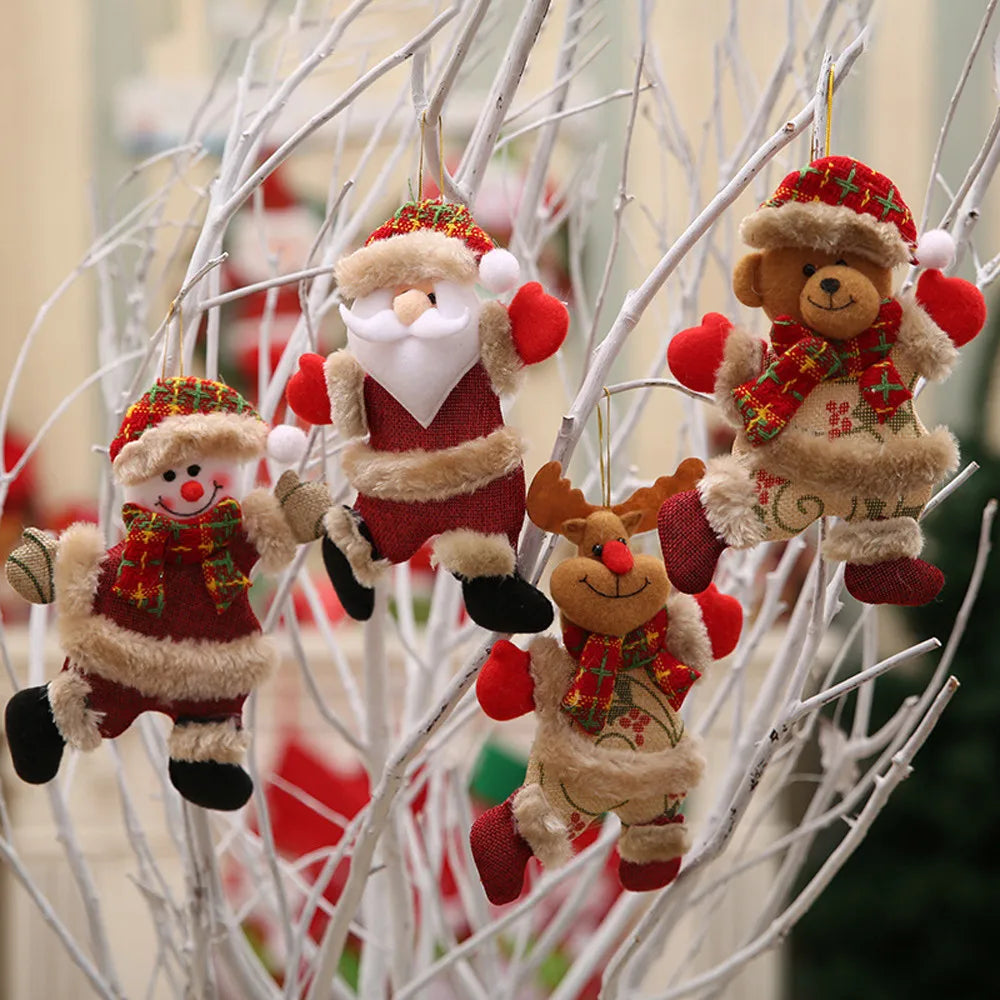 Boules de Décoration de Noël | Ensemble de 4 Ornements Brillants