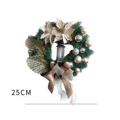 Décoration de Noël en Pin Artificiel | Détails Scintillants et Facile à Installer