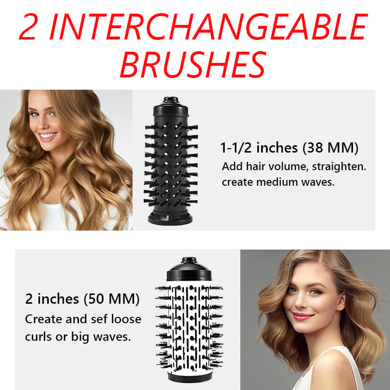 Brosse à Air Chaud Rotative | Séchage Rapide et Fini Brillant