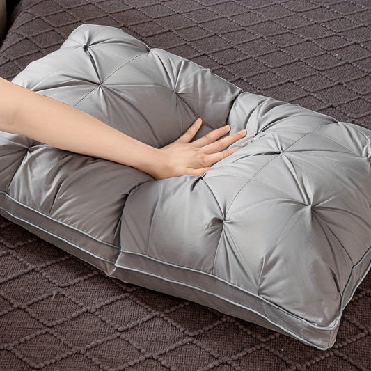 Oreiller Ergonomique en Polyester | Soutien Doux pour un Sommeil Réparateur