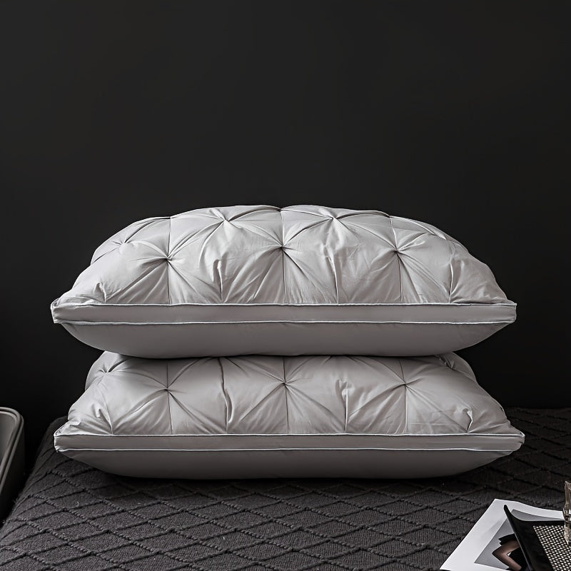 Oreiller Ergonomique en Polyester | Soutien Doux pour un Sommeil Réparateur