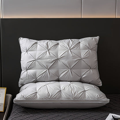 Oreiller Ergonomique en Polyester | Soutien Doux pour un Sommeil Réparateur