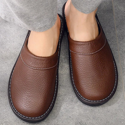 Chaussons en Cuir Vegan Confortables | Design Élégant et Ergonomique pour Tous