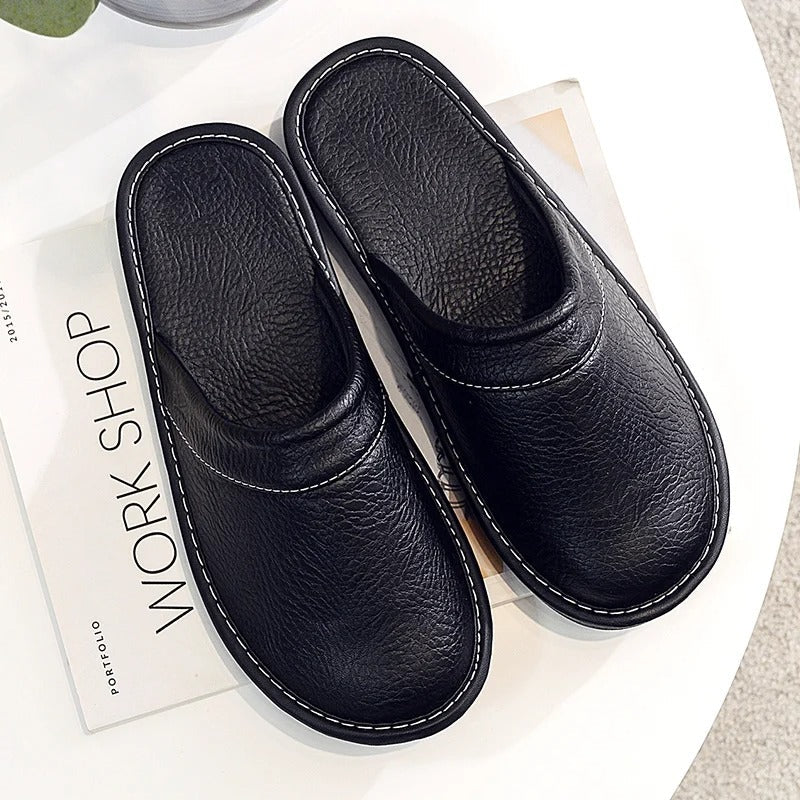 Chaussons en Cuir Vegan Confortables | Design Élégant et Ergonomique pour Tous