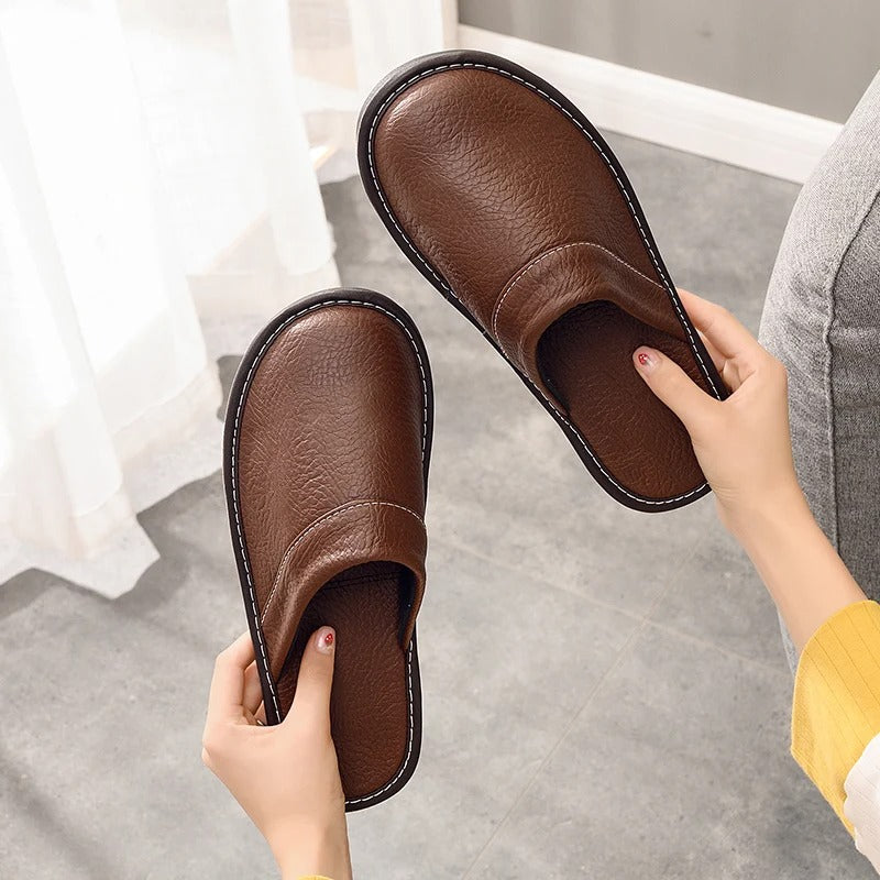 Chaussons en Cuir Vegan Confortables | Design Élégant et Ergonomique pour Tous
