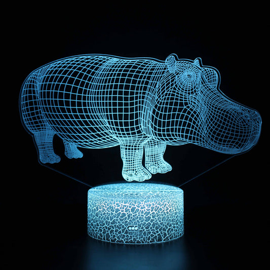 Lampe de Nuit LED 3D | Éclairage Ambiant et Contrôle Tactile