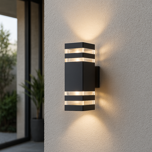 Applique Murale Extérieure à 2 Voies | Design Minimaliste et Éclairage Doux