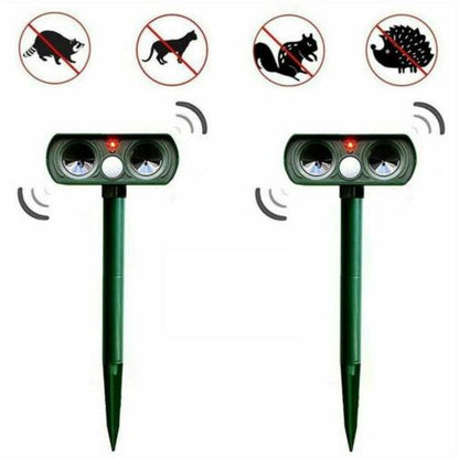 Répulsif Ultrasonique pour Animaux | Technologie Solaire et Respectueuse de l'Environnement