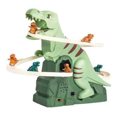 Piste de Course Dinosaure Interactive | Voitures Grimpantes et Éclairage LED