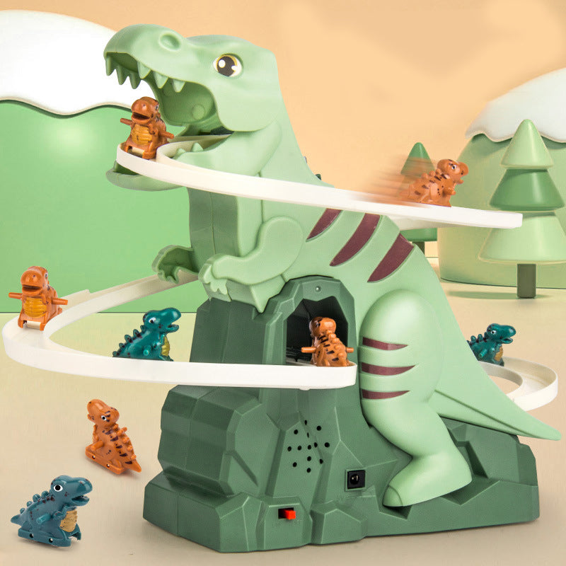 Piste de Course Dinosaure Interactive | Voitures Grimpantes et Éclairage LED